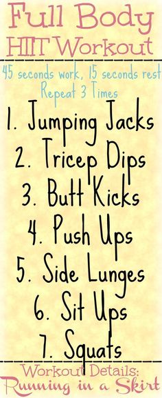 the instructions for jumping jacks