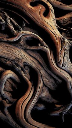 an image of wood that looks like it has been cut in half and is very dark