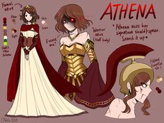 two women dressed in medieval costumes and one is wearing a red cape with the word athena written on it