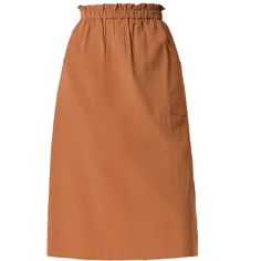 Remember the good times in this cotton A-line midi skirt.Simple and delicate, this skirt features elastic waist, slash pocket, solid color, cotton fabric, A-line, and midi length.From Monday to Sunday, this skirt is effortless to throw on.With the design of elastic waist, this skirt is easy to wear for all kinds of body shapes.Pair perfectly with a T-shirt or shirt for a stylish look. Size: small. Color: brown. Gender: female. Age Group: adult. Spring Cotton Maxi Skirt With Elastic Waistband, Knee-length Cotton Ruffled Skirt, Cotton Brown Maxi Skirt For Spring, Brown Cotton Maxi Skirt For Spring, Spring Brown Cotton Maxi Skirt, Spring Maxi Skirt With Pockets For Daywear, Spring Brown Relaxed Fit Skirt, Spring Brown Gathered Skirt, Spring Cotton Maxi Skirt With Lined Skirt