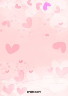 a pink background with lots of hearts on it