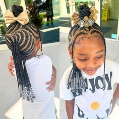 Half Up Half Down Braids Kids, Protective Cornrow Hairstyles, Half Up Half Down Kids Braids, Sky Hairstyle, Kids Christmas Hairstyles, Natural Hairstyles For School, Kiddie Braids, Cornrow Hairstyles For School, Cute Cornrows