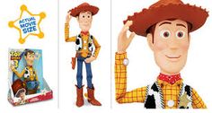 the toy story book features woody from toy story books, including an action figure and other toys