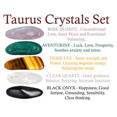 Crystals For Taurus Zodiac, Taurus Birthstone, Gemstones Chart