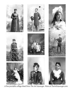 an old black and white photo shows many different people