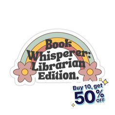 the book whisper library sticker is on sale