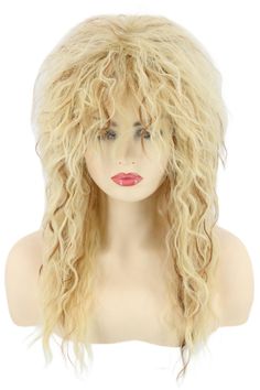 PRICES MAY VARY. Material: The men's wig in the 1970s is made of high-quality heat-resistant synthetic fiber. Natural comfort and soft touch. Ergonomic design allows you to wear easily. Package: 1 wig and 1 net cap. Hat size: This wig has elastic band. This provides extra comfort and confidence so that your wig will not fall off or be blown away by the wind. Occasion: The 1970s mullet wig is very suitable for daily use, gifts, theme parties, weddings, appointments, role plays, costumes, discos, Rock Mullet, Fashion Costume Halloween, Studio Backdrops Backgrounds, Mullet Wig, Wine Bottle Cork, Wig Blonde, Mens Wigs, Blonde Curls, Fashion Wigs