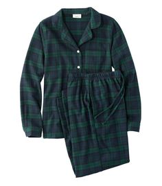 Women's Scotch Plaid Flannel Pajamas | Pajamas & Nightgowns at L.L.Bean Pajamas For Teens, Cute Pajama, Black Watch Tartan, Pajama Outfits, Flannel Pajama Sets, Scottish Plaid, Mens Sleepwear, Flannel Pajamas, Pajama Set Women