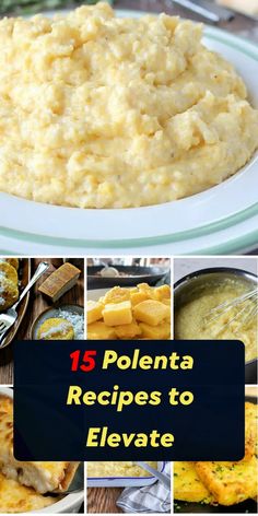 the collage shows different types of mashed potatoes and how to cook them in it