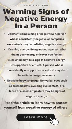 Warning Signs of Negative Energy In a Person Negative People Quotes Families, Negative Energy Quotes, Negative People Quotes, Giving Quotes, Energy Quotes, How To Read People, Negative People, How To Protect Yourself