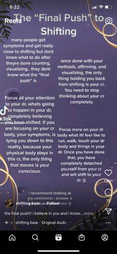 Shifting Methods No Visualizing, Shifting Advice, Shifting Methods, Shifting Tips, Shifting Motivation, Shifting Ideas, Shifting Script, Shifting Realities