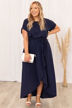 Leave 'Em Stunned Dress, Navy – Chic Soul Plus Size Wedding Guest Outfit, Semi Formal Wedding Attire, Fall Wedding Outfits, Formal Wedding Attire, Chic Soul, Fall Wedding Guest Dress, Off Shoulder Dresses