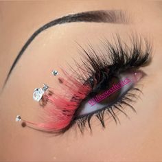 20 Mm Two Tone Lash With Bitch Decal Lash Set With Color, Pink Lash Extensions, Lower Lash Extensions, Color Lash Extensions, Lashes With Color, Colored Eyelashes, Colored Lashes, Eyelash Perm Kit, Lashes Fake Eyelashes