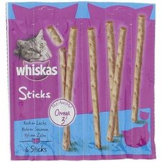 whisks sticks for cats with salmon and chicken flavor, 5 ctr / pack