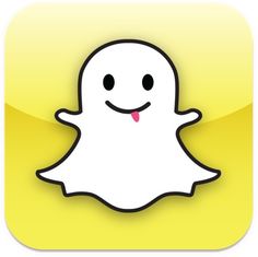 a snap icon with a smiley face on it