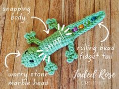 Crochet Pattern No Sew Lizard Fidget Toy, Crochet Keychain, 3 Fidgets in 1 - Etsy Amigurumi Fidget Toy, Free Crochet Fidget Pattern, Free Crochet Fidget Toy Patterns, Fidget Toy Crochet, Fidget Crochet Patterns Free, Crochet Fidget Toys Free Pattern, Crochet Montessori Toys, Funky Crochet Patterns, Homemade Fidgets