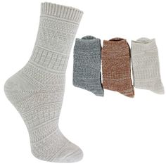 Treat your feet to unmatched comfort with the Women's Lemon Cozy & Warm Soft Crew Socks. This 3-pair pack offers ultra-soft, breathable socks made from high-quality fabric, designed to keep your feet warm and cozy all day long. Perfect for lounging, sleeping, or daily wear, these socks provide a snug fit that stays in place without feeling too tight. With a variety of stylish colors, they add a touch of fun to any outfit. Ideal for cold weather or anytime you need a little extra warmth, these socks make the perfect gift or personal indulgence. 3-pair pack crew socks cozy and warm soft one size fits most polyester and spandex blend Shoe Show, Crew Socks, Warm And Cozy, Snug Fit, Cold Weather, Daily Wear, Women's Accessories, Quality Fabric, Tights