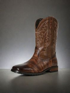 Men's Short Barrel PU Embroidered Western Boots Pure Handmade Square Toe Business Shoes Country Outdoor Men's Boots Brown     Geometric,Textured Pattern    Men Shoes, size features are:Bust: ,Length: ,Sleeve Length: Geometric Textures, Business Shoes, Outdoor Men, Boots Brown, Men's Boots, Men Shoes Size, Sports Equipment, Brown Boots, Western Boots