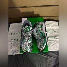 Men’s Bottega Veneta Orbit Low Top Sneaker Size Us 10 Brand New With Box & Dustbag Bottega Veneta Shoes Men, Bottega Sneakers, Bottega Shoes, Bottega Veneta Green, Hip Hop Artwork, Bottega Veneta Bag, Bottega Veneta Shoes, Bottega Veneta Wallet, Mens Leather Sandals