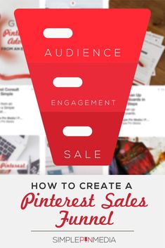 an advertisement with the words how to create a pinterest sales funnel on it