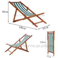 the measurements for a folding lawn chair