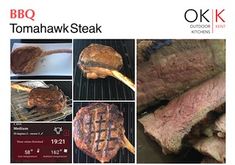 the brochure features steaks and other meats on grilling racks, as well as an advertisement for bbq