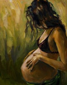 Early Labor, Birth Art, Pregnancy Art, Mother Art, Arte Fantasy, Woman Painting, Pregnant Women, Artwork Painting, Painting Inspiration