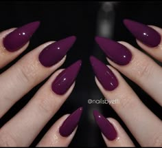 Purple Nail, Fall Nail, Fabulous Nails, Classy Nails, Purple Nails