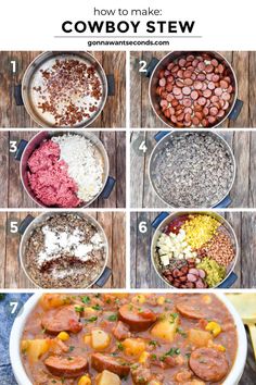 the steps to make cowboy stew