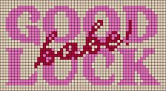 a cross stitch pattern with the word love