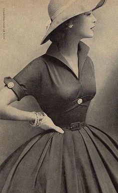 Vogue Models, Patron Vintage, 1950 Fashion, Paris Mode, 50 Style, Old Fashion