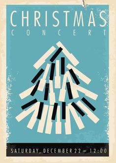 a poster for the christmas concert