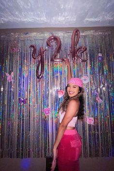 y2k themed party Y2k Prom Decorations, 90s Party Aesthetic Decor, 2k Birthday Theme, 200 Party Theme, Y2k Event Decor, Y2k 18th Birthday, Y2k Hens Party, 2000s Aesthetic Party Theme, Y2k Theme Party Outfit Women