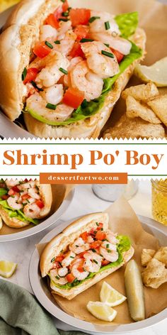 Shrimp po boy sandwiches are a tribute to our honeymoon that started in New Orleans. We learned not all Po Boys are fried, and the shrimp sandwiches tossed with garlic butter became our favorite. These are your new favorite skillet dinner for two, made in just 30 minutes. Grilled Shrimp Poboy Sandwich, Shrimp Poor Boy Sandwich Recipes, Po Boy Sandwich Shrimp, Shrimp Po'boy Recipe, Shrimp Po Boy Sauce, Shrimp Poboy Sandwich, Shrimp Po Boy Recipe, Po Boy Sandwich, Dinners For Two