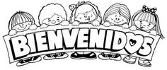 a black and white drawing of children with the word benvend's