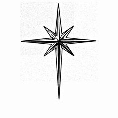 a black and white drawing of a star