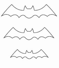 four different shapes of bats on a white background