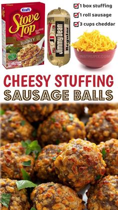 cheesy stuffed sausage balls are the perfect appetizer for any party or gathering