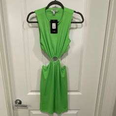 Neon Green, Show Off Your Back And Your Obliques With This Cute Mini! Neon Green Mini Dress, Fashion Nova Dresses, Fashion Nova Dress, Work It, Your Back, Neon Green, Fashion Nova, Colorful Dresses, Women's Fashion