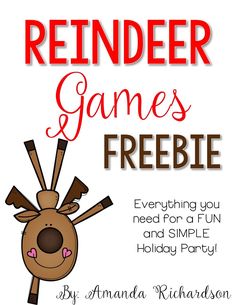 reindeer games and freebie for the holidays