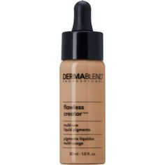 Dermablend's Flawless Creator Multi-Use Liquid Foundation Drops deliver full coverage with a natural look. This cruelty-free, water-free, and oil-free formula feels light and silky on the skin.Packed with high-performance pigments and made from just 10 ingredients, it resists smudging and transferring while suiting all skin types, including sensitive and acne-prone. Free of fragrance, these foundation drops include silica for oil control and are dermatologist-tested, non-comedogenic, and allergy Makeup Flawless, Foundation With Spf, Bronze Makeup, Natural Foundation, Skin Foundation, Foundation Shades, Deep Skin, Sls Free Products, Body Makeup