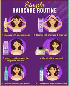 Simple Haircare Routine, Daily Haircare Routine, Hair Care Routine For Straight Hair, Simple Hair Care Routine, Hair Care Plan, Straight Hair Care Routine, Haircare Routine Steps, Hair Routine For Straight Hair, Hair Care Routine Steps