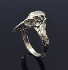 Raven Norse Ring, Crow Bird Skull Ring, Sterling Silver Crow Ring. ArmenianJewelryHouse personnel do everything to complete the customer's safety and experience.  Item Details  - Material: 925 Sterling Silver - Weight ~ 7.00 Grams(Depending on size) - Gender: Male / Female - Finish: Oxidized Silver / Polished Silver - The product is handmade and its weight may vary up to 1.00 grams. - We recommend using the main photo version of the item(If there are any other options). ✔ Shipped in 5-7 Business Raven Rings, Crow Ring, Norse Ring, Crow Bird, Bird Skull, Skull Ring, Themed Jewelry, Oxidized Silver, Armenia