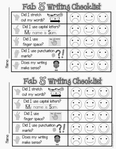 two worksheets for writing checklist with the words and numbers in each one