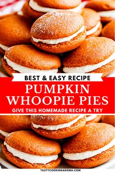 Classic Pumpkin Whoopie Pies That Will Wow Your Guests Pumpkin Whoopi’s Pies, Whoopie Pies Pumpkin, Pumpkin Cream Cheese Whoopie Pies, Thanksgiving Desserts Pie