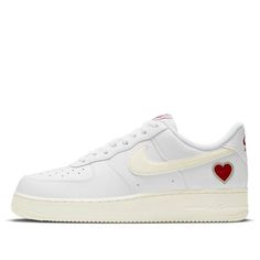 This Nike Air Force 1 "Valentine's Day" is built with a white chocolate palette on key components of the shoe. It features a brandishes with a heart-shaped patch complete with embossed logo hits. SKU: DD7117-100 Release Date: Apr 19, 2021 Color: Light Violet/White/Black (AF1/SNKR) Black Af1, Chocolate Palette, Light Violet, Nike Air Force 1 Low, Air Force 1 Low, Nike Air Force 1, Embossed Logo, Air Force 1, White Chocolate