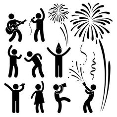 an image of people celebrating with fireworks