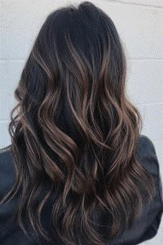 Black Hair Layers, Dark Brown Hair With Highlights, Highlights For Dark Brown Hair, Black Hair Balayage, Hair With Highlights, Brown Hair Inspo, Brunette Hair With Highlights, Black Hair With Highlights, Dark Hair With Highlights