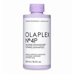 No.4P Blonde Enhancer Toning Shampoo - OLAPLEX Inc. Shampoo Olaplex, Olaplex Blonde, Best Purple Shampoo, Olaplex Shampoo, Gene False, Toning Shampoo, Purple Shampoo, Sulfate Free Shampoo, Brittle Hair