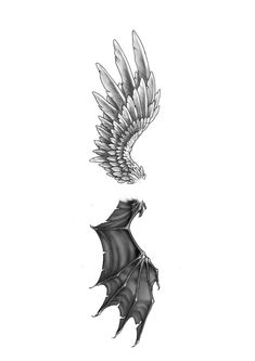 a black and white drawing of a dragon flying through the air with its wings spread out